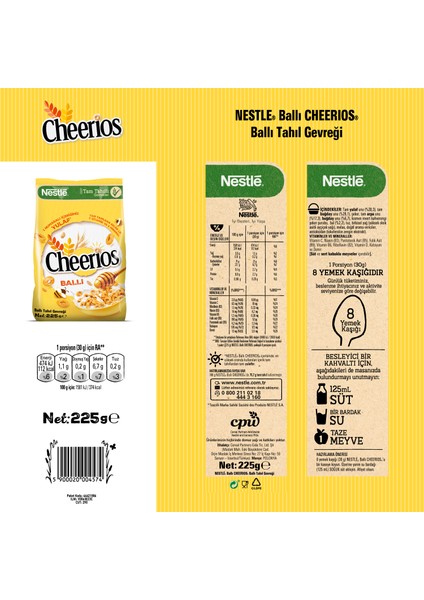 Nestle Cheerios Ballı Tahıl Gevreği 225 gr fırsatları
