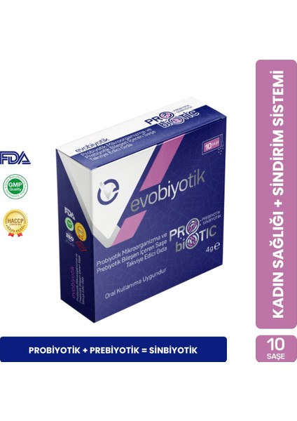 Evobiyotik Probiyotik & Prebiyotik 10 Sase