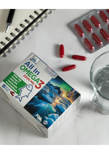 All In Omega 3 2000 mg (2X60 Soft Jel Kapsül) 2 Li Avantaj Paket