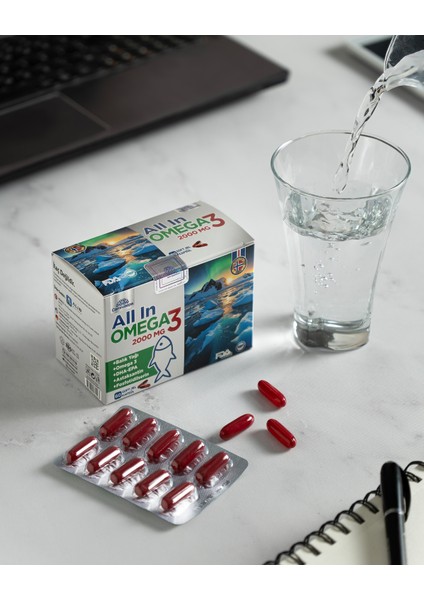 All In Omega 3 2000 mg (2X60 Soft Jel Kapsül) 2 Li Avantaj Paket