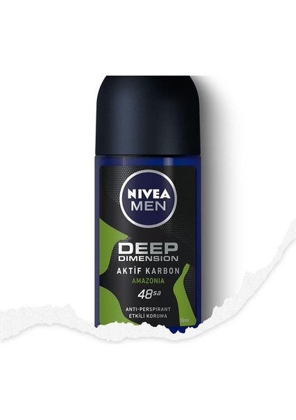 Men Deep Dimension Amazonia Erkek Roll On Deodorant 50 ml modelleri