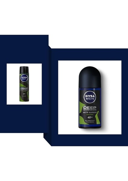 Men Deep Dimension Amazonia Erkek Roll On Deodorant 50 ml fırsatları