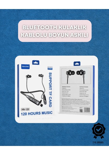 Bluetooth 5.0 Kablosuz Kulaklık – Uzun Pil Ömrü ve Ergonomik Tasarım