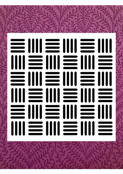 Stencil Sarayi Boyama Şablon Zemin Deseni - 2233 Ölçü 80X80