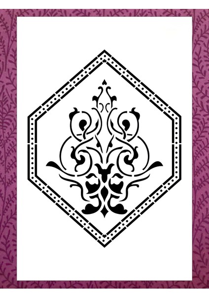 Stencil Sarayi Boyama Şablon Desenler - 2104 Ölçü 20X30