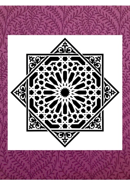 Stencil Sarayi Boyama Şablon Desenler - 2100 Ölçü 80X80