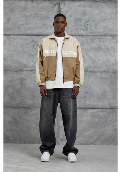 Krem Vibrant Kabartma Baskılı Mevsimlik Ceket modelleri