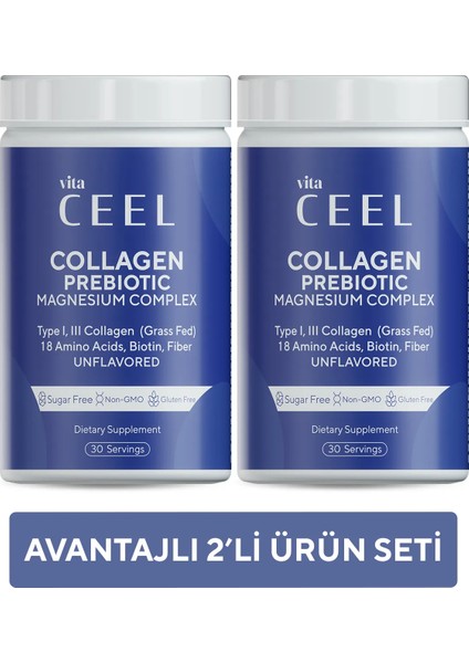 2'li Magnezyum Complex ve Collagen Tip 1, 3