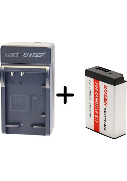 ,Canon ile uyumlu Lp-e17 Batarya + Şarj Cihazı