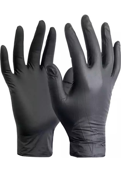 Extra Siyah Nitril Muayene Eldiveni Pudrasız Ultra Strong Medium M fiyatları