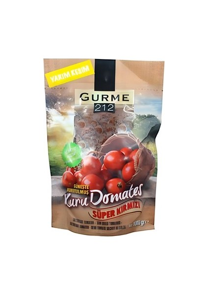 Kurutulmuş Domates Yarım Kesim 1 kg x 12 Adet