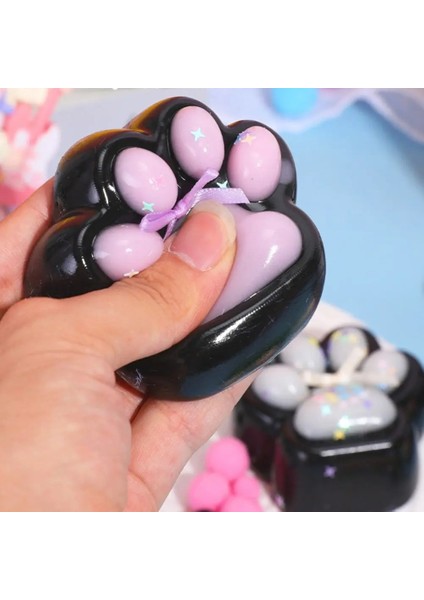Kedi Patisi Squishy Stress Oyuncağı Sukuşi Pati, Siyah-Pembe fiyatları