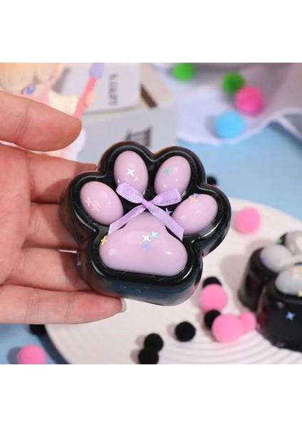 Kedi Patisi Squishy Stress Oyuncağı Sukuşi Pati, Siyah-Pembe modelleri