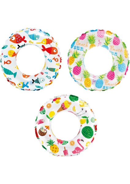 Desenli Lüks Simit 51 cm Intex - 59230 (Lisinya)