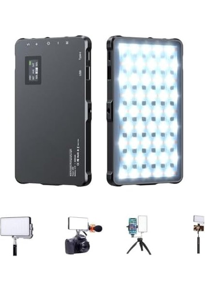 Üçlü Set Fotoğraf ve Video Işık Ürün Tanıtım, Youtuber Yayıncı Aydınlatma Efekti Vlog Canlı Yayın Video Konferans Için Fotoğraf Dolgu Işığı M135 (Işık + Tripod + Telefon Tutucu) fiyatları