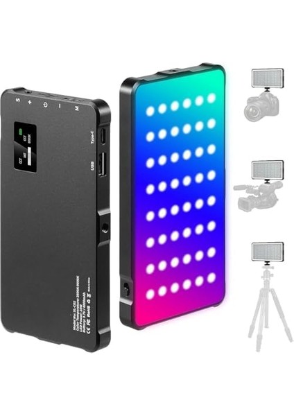 Üçlü Set Fotoğraf ve Video Işık Ürün Tanıtım, Youtuber Yayıncı Aydınlatma Efekti Vlog Canlı Yayın Video Konferans Için Fotoğraf Dolgu Işığı M135 (Işık + Tripod + Telefon Tutucu) modelleri