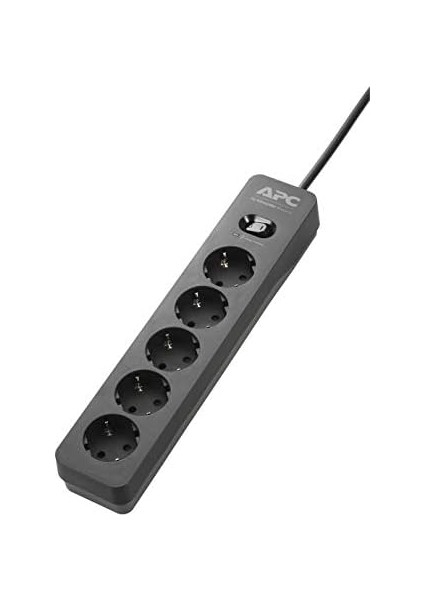 Surge Protector - PME5B-GR - Aşırı Gerilim Korumalı Çoklu Priz (5'li Priz Schuko, Çalıştırılabilir, Pc, Tv Vb. Için - Renk: Siyah) fiyatları
