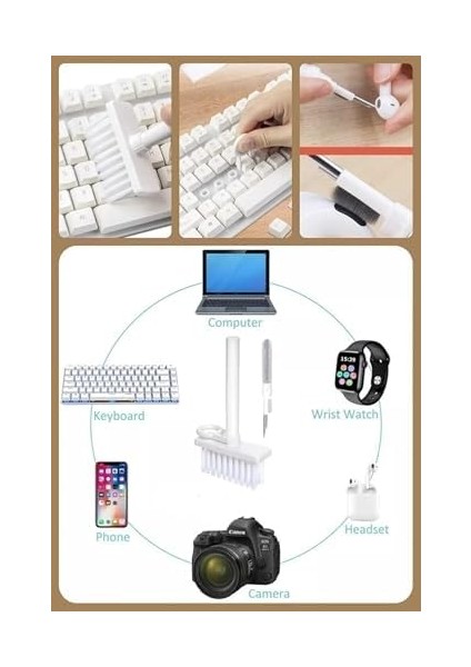 Klavye Ekran Telefon Kamera Lens Temizleme Fırçası Kalem modelleri