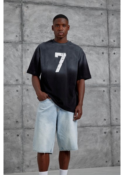 Siyah 7 Numara Oversize Tshirt indirimleri
