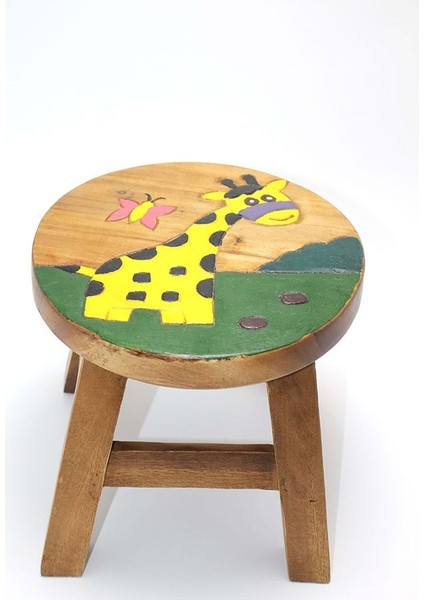 Hayvan Figürlü Çocuk Taburesi 27*25 cm