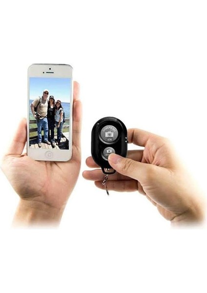 Bluetooth Kumanda Shutter Tüm Telefonlara Uyumlu Video Selfie ve Fotoğraf Çekme Kolaylığı