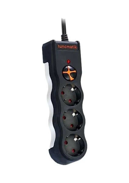 TSK19010 Powersurge 3-Surge Protectıon PLUG-1050 Joule- Wıth Cable Siyah modelleri