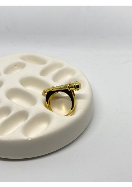 Vip Özel Seri Gold Çivi Detay Ayarlanabilir Yüzük modelleri