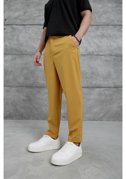 Hardal Nmrc Paraşüt Kumaş Boyfriend Pantolon