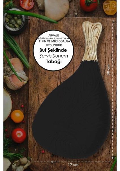 Fırına Girebilen But Şeklinde Pişirme Tabağı Servis Sunumluk Pişirmelik