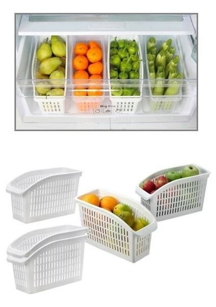 Buzdolabı İçi Sebze Meyve Düzenleyici Organizer 4 Adet