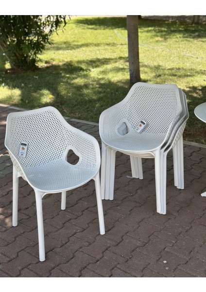 Royal Yuvarlak Masa Takımı 4 Kişilik 90X90 Balkon Teras Bahçe Masa Takımı A Plus modelleri