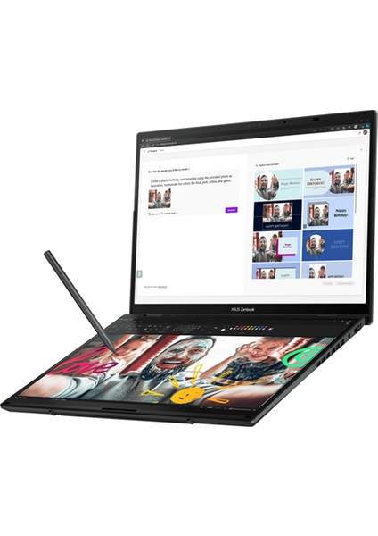 Zenbook Duo Intel Core Ultra 7 255H 32GB Ddr5 4tb SSD Intel Arc Graphics WIN11PRO 14" 3k OLED 120Hz 500NITS Dokunmatik Taşınabilir Bilgisayar UX8406CAP04 + Zettaçanta modelleri