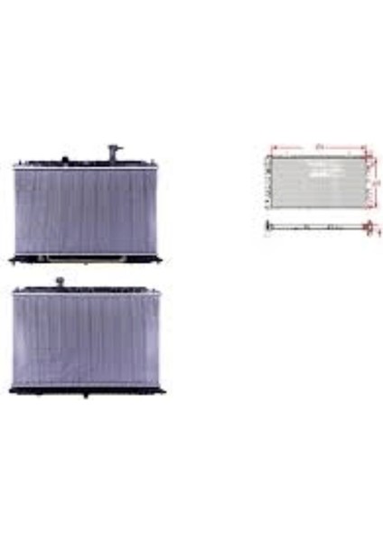 Su Radyatörü Brazıng At 500X376X16 – 25310-H8150 Wısco – Kıa Rıo, Stonıc 1.4 17 ve Sonrası Uyumlu