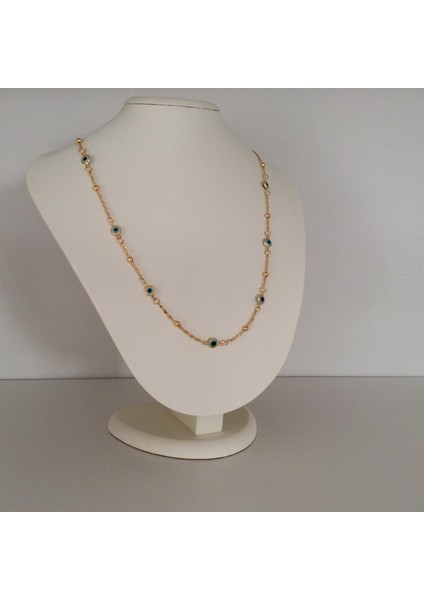 Mini Nazar Boncuklu Kolye Altın Renk fiyatları