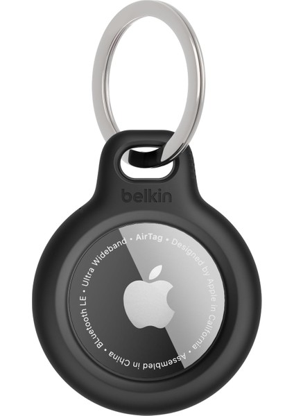 Airtag Için Anahtarlıklı Secure Holder - Siyah