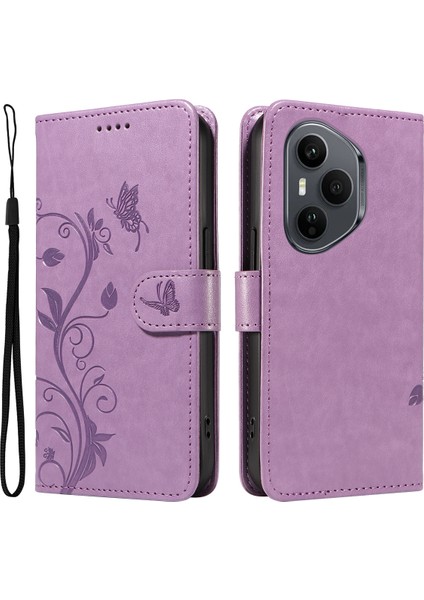 Honor 400 Pro 5g Pu Deri Cüzdan Standı Telefon Kılıfı Kayışlı (Yurt Dışından)