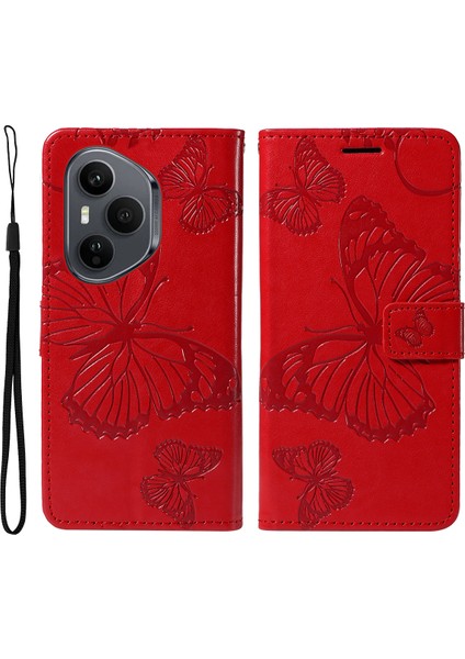 Honor 400 Pro 5g Cüzdan Kılıf Çiçekli Deri Telefon Kılıfı Standı (Yurt Dışından)