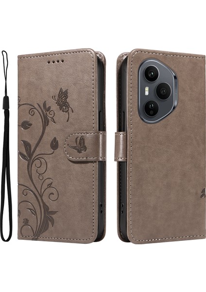 Honor 400 Pro 5g Pu Deri Cüzdan Standı Telefon Kılıfı Kayışlı (Yurt Dışından)