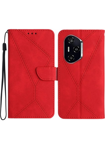 Honor 400 Pro 5g Cilt Dokunmalı Pu Deri Kapaklı Telefon Kılıfı (Yurt Dışından)
