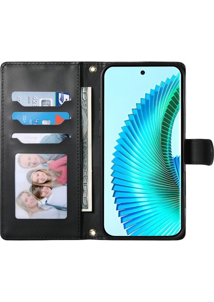 Honor 400 5g Eşkenar Dörtgen Dikişli Cüzdan Standı Deri Telefon Kılıfı Kayışlı (Yurt Dışından) fiyatları