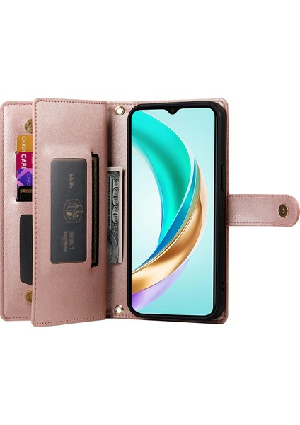 Honor 400 5g Fermuarlı Cep Cüzdan Deri Telefon Kılıfı Kayışlı (Yurt Dışından) fiyatları