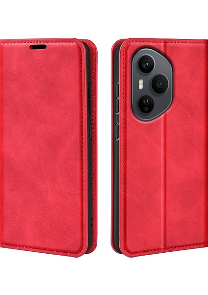 Honor 400 Pro 5g Skin Dokunmatik Deri Cüzdan Telefon Kılıfı (Yurt Dışından)