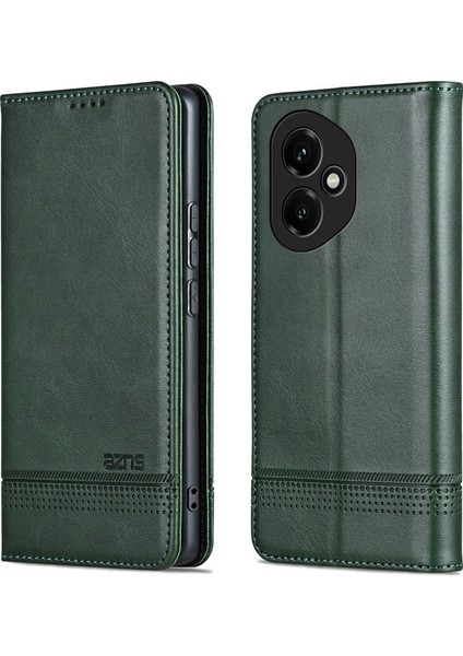 Honor 400 5g Inek Derisi Doku Pu Deri Cüzdan Telefon Kılıfı (Yurt Dışından)