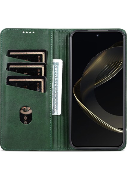 Honor 400 5g Inek Derisi Doku Pu Deri Cüzdan Telefon Kılıfı (Yurt Dışından) fiyatları