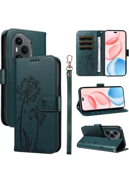 Honor 400 Pro 5g Deri Cüzdan Kılıf Telefon Standı Kılıfı Kayışlı (Yurt Dışından)