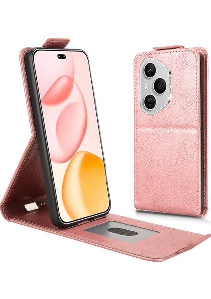 Honor 400 Pro 5g Stand Manyetik Toka Dikey Kapaklı Deri Telefon Kılıfı Kart Tutucu ile (Yurt Dışından)