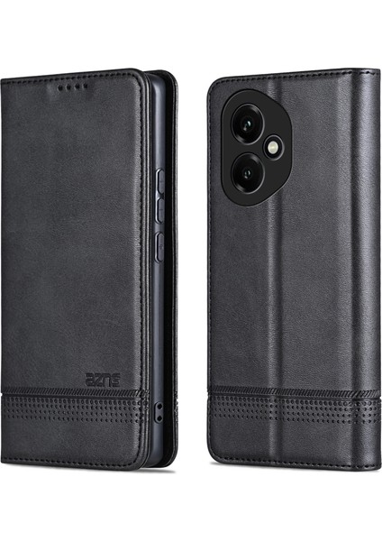 Honor 400 5g Inek Derisi Doku Pu Deri Cüzdan Telefon Kılıfı (Yurt Dışından)