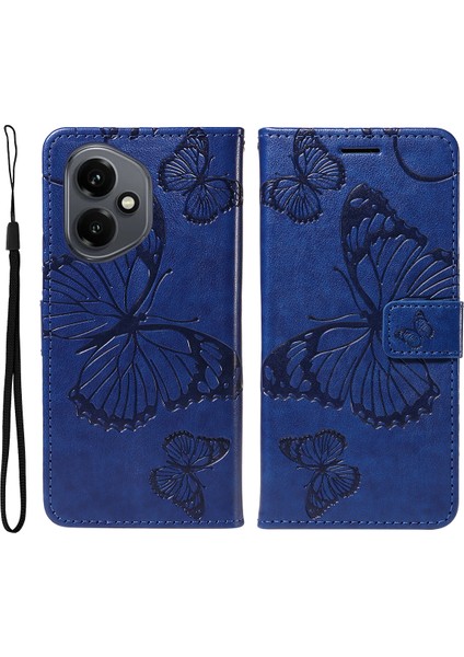 Honor 400 5g Cüzdan Kılıf Çiçekli Deri Telefon Kılıfı Standı (Yurt Dışından)