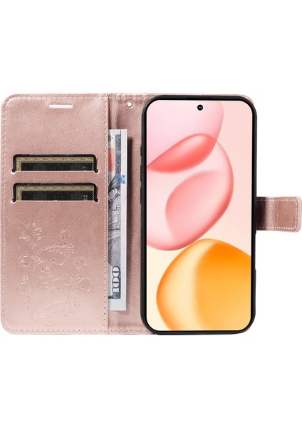 Honor 400 5g Cüzdan Kılıf Çiçekli Deri Telefon Kılıfı Standı (Yurt Dışından) fiyatları