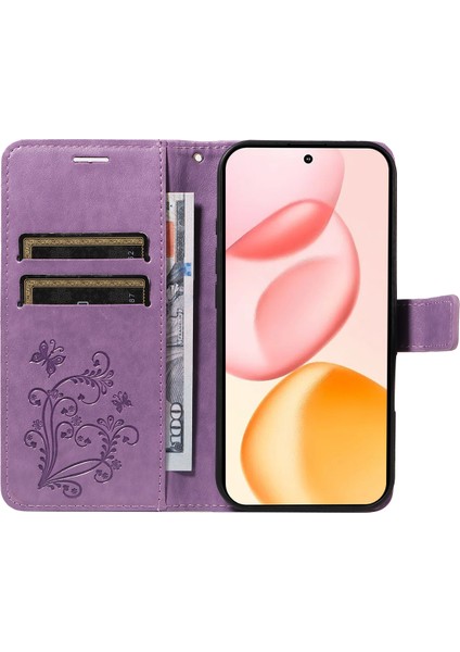 Honor 400 5g Cüzdan Kılıf Çiçekli Deri Telefon Kılıfı Standı (Yurt Dışından) fiyatları